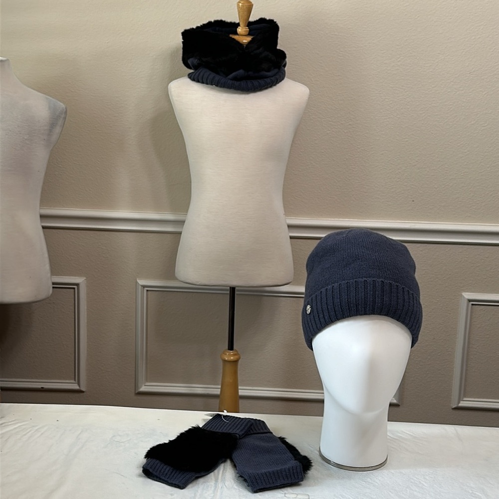 Spyder BEANIE, GLOVE, HOODED SCARF - Grey